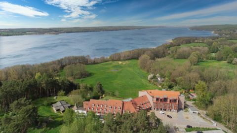 Blick auf das Hotel Bornmühle